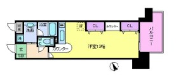 インペリアル新神戸の物件間取画像